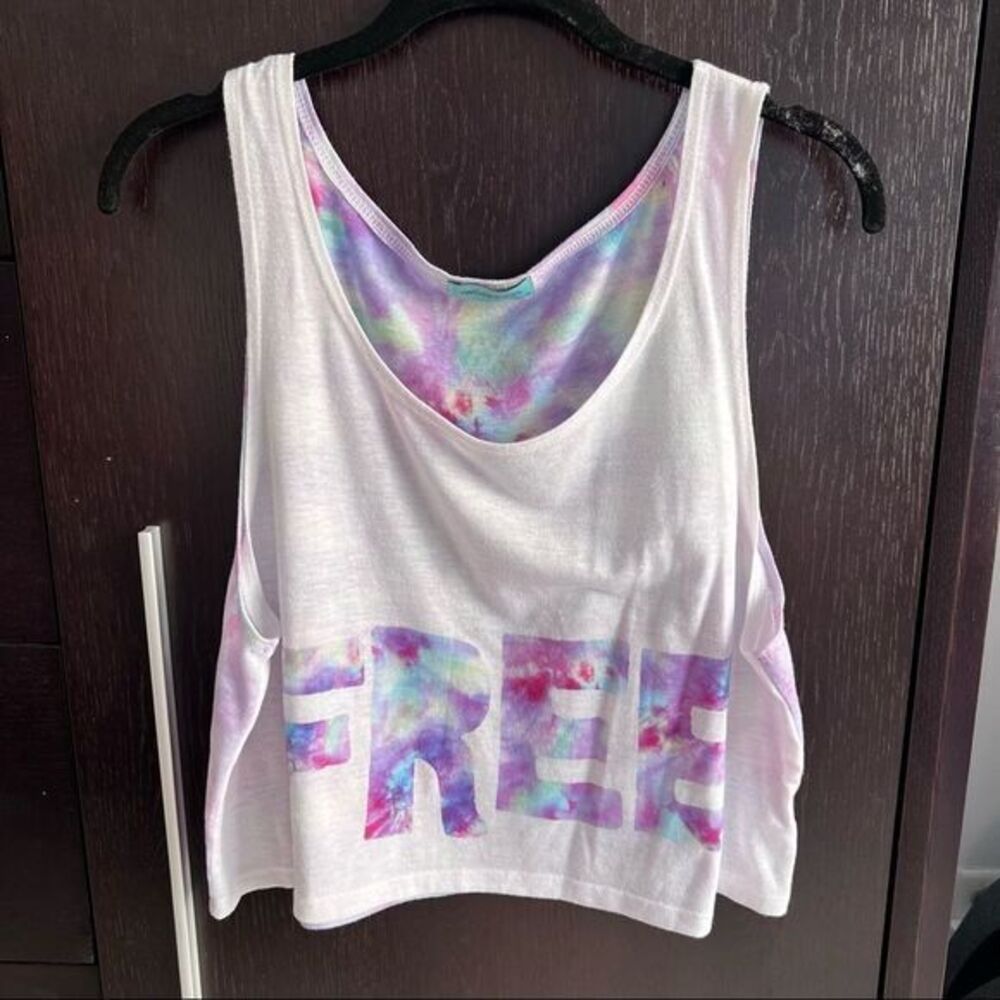 4/$20 cropped tie-dye tank top